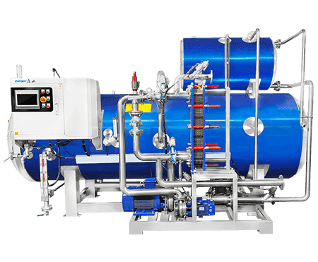 Water spray retort